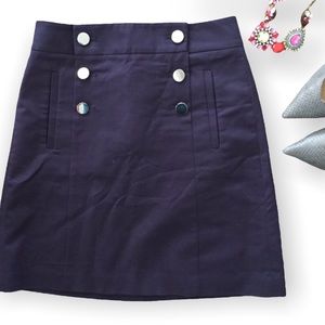 Banana Republic Mini Sailor Navy Skirt